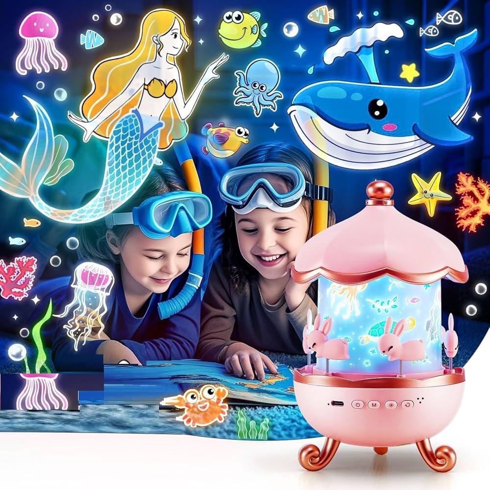 Bunny’s Carousel Projection Lamp